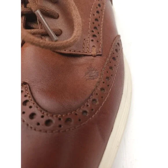 Cole Haan Grand OS Brown Wingtip Leather Dress Shoes C29414 Mens Size 7.5 M US - Picture 5 of 11
